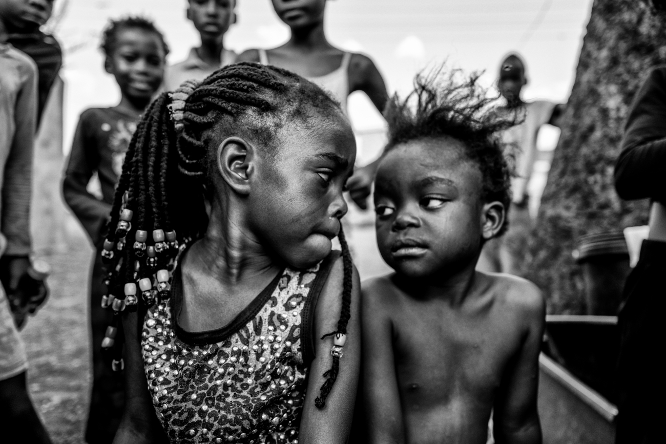 Portrait of orphans in Zambia